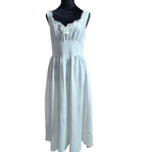 SHEIN MOD Pap 21 Raccolta Carta Women's Size Small Size 4 White Summer Dress NWT